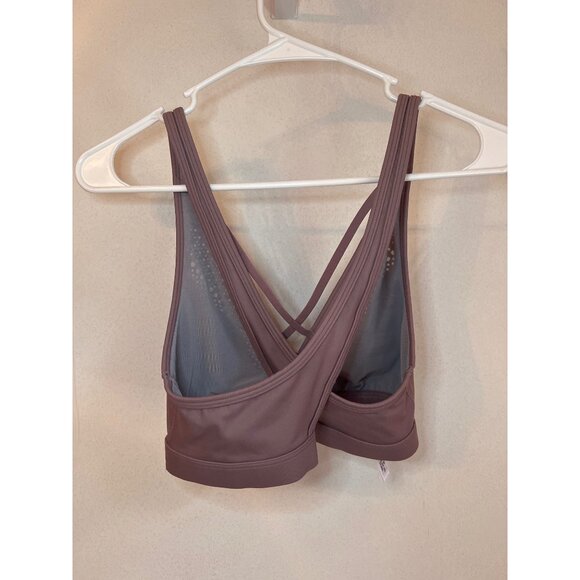 Victoria Sport Mauve Laser-Cut Detail Strappy Back Sports Bra M - Picture 4 of 6
